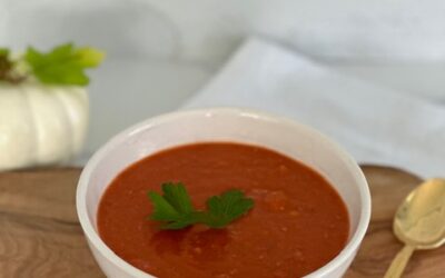 Creamy Vegan Tomato Soup with White Beans